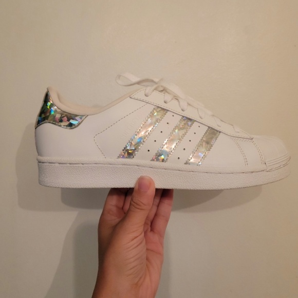 RARE Adidas Superstar J Shell Toe Tennis Sneakers, youth size 4 (women's… - Picture 6 of 15